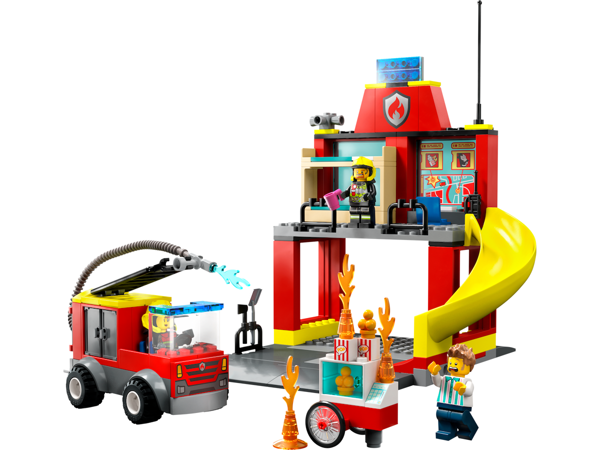 Fire Station and Fire Truck