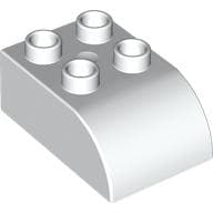 Duplo Brick 2 x 3 with Curved Top