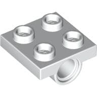 Plate Special 2 x 2 with 1 Pin Hole [Split Underside Ribs]