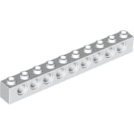 Technic Brick 1 x 10 [9 Pin Holes]