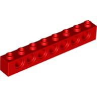 Technic Brick 1 x 8 [7 Pin Holes]