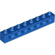 Technic Brick 1 x 8 [7 Pin Holes]