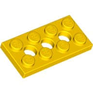 Technic Plate 2 x 4 [3 Holes]
