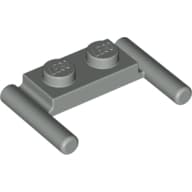 Plate Special 1 x 2 with Handles [Flat Ends / Low Attachment]