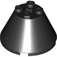 Cone 4 x 4 x 2, Axle Hole [Plain]