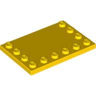 Plate Special 4 x 6 with Studs on 3 Edges