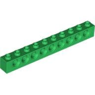 Technic Brick 1 x 10 [9 Pin Holes]