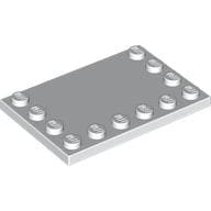Plate Special 4 x 6 with Studs on 3 Edges