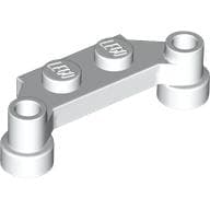 Plate Special 1 x 4 Offset with Bar Holes