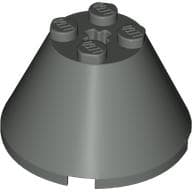 Cone 4 x 4 x 2, Axle Hole [Plain]