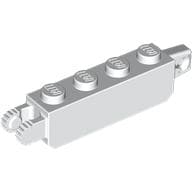 Hinge Brick 1 x 4 Locking with 1 Finger Vertical End and 2 Fingers Vertical End, 9 Teeth