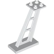 Support 2 x 4 x 5 Stanchion Inclined [5mm wide posts]