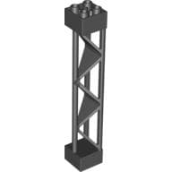 Support 2 x 2 x 10 Girder Triangular Vertical - Type 1 - Solid Top, 3 Posts