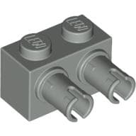 Brick Special 1 x 2 with 2 Pins, Round Pin Holes