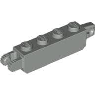 Hinge Brick 1 x 4 Locking with 1 Finger Vertical End and 2 Fingers Vertical End, 9 Teeth