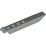 Hinge Plate 1 x 8 Locking with Angled Side Extensions, Rounded Plate Underside, 9 Teeth