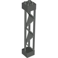 Support 2 x 2 x 10 Girder Triangular Vertical - Type 1 - Solid Top, 3 Posts