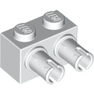 Brick Special 1 x 2 with 2 Pins, Round Pin Holes