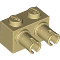 Brick Special 1 x 2 with 2 Pins, Round Pin Holes