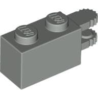 Hinge Brick 1 x 2 Locking with 2 Fingers Horizontal End, 9 Teeth