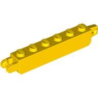 Hinge Brick 1 x 6 Locking with 1 Finger Vertical End and 2 Fingers Vertical End, 9 Teeth