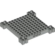Brick Special 12 x 12 Base with 4 Corner Pegs, 1 x 10 Cutouts, Grooves