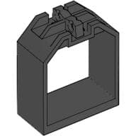 Container / Box, Open Ended 2 x 4 x 4 with 1 Hinge Finger Each End