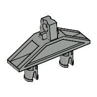 Technic Connector 3 x 1 x 4 with Two Pins and Click Hinge