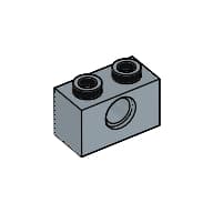 Technic Brick 1 x 2 [1 Pin Hole]