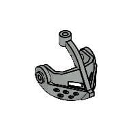 Headwear Accessory Visor Grille with Top Pin Hole (Castle)