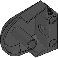 Animal / Creature Body Part, Dinosaur Body Quarter with Pin Holes