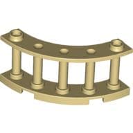 Fence Spindled 4 x 4 x 2 Quarter Round with 2 Studs