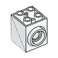 Brick Special 2 x 2 x 2 with Rotation Joint Socket and Rear Pin Hole