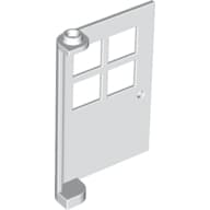 Door 1 x 4 x 5 with 4 Panes, Squared Base