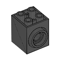 Brick Special 2 x 2 x 2 with Rotation Joint Socket and Rear Pin Hole