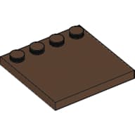 Plate Special 4 x 4 with Studs on One Edge [Plain]