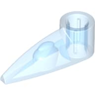 Technic Tooth 1 x 3 with Axle Hole [Rounded Underside]