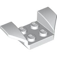 Mudguard 2 x 4 with 2 x 2 Studs and Flared Wings