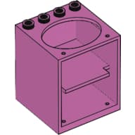 Belville, Cupboard 4 x 4 x 4 with Elliptical Hole for Sink