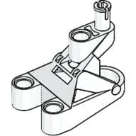 Large Figure Foot, 3 x 4 1/2 x 2 1/3 with Technic Pin Connector