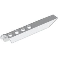Hinge Plate 1 x 8 Locking with Angled Side Extensions, Rounded Plate Underside, 9 Teeth