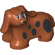 Duplo Animal Dog with Black Spots print (Spot)