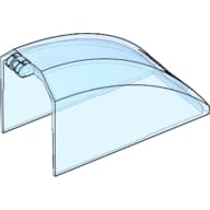 Windscreen 8 x 4 x 5 Curved with 2 Fingers