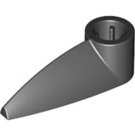 Technic Tooth 1 x 3 with Axle Hole [Rounded Underside]