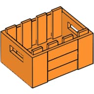 Box / Crate with Handholds 3 x 4 x 1 2/3