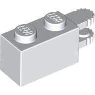 Hinge Brick 1 x 2 Locking with 2 Fingers Horizontal End, 9 Teeth