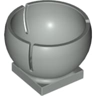 Cylinder Hemisphere 2 x 2 Ball Turret Socket Base