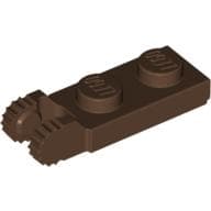 Hinge Plate 1 x 2 Locking with 2 Fingers On End, with Groove, 9 Teeth