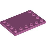 Plate Special 4 x 6 with Studs on 3 Edges