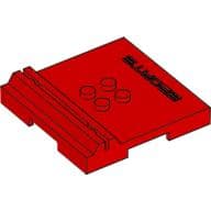 Plate Special 6 x 6 x 2/3 with 4 Studs and Embossed 'SPORTS'